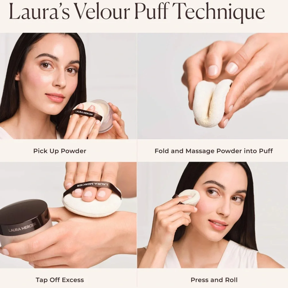 Laura Mercier Translucent Indulgent Icons Loose Setting Powder & Puff